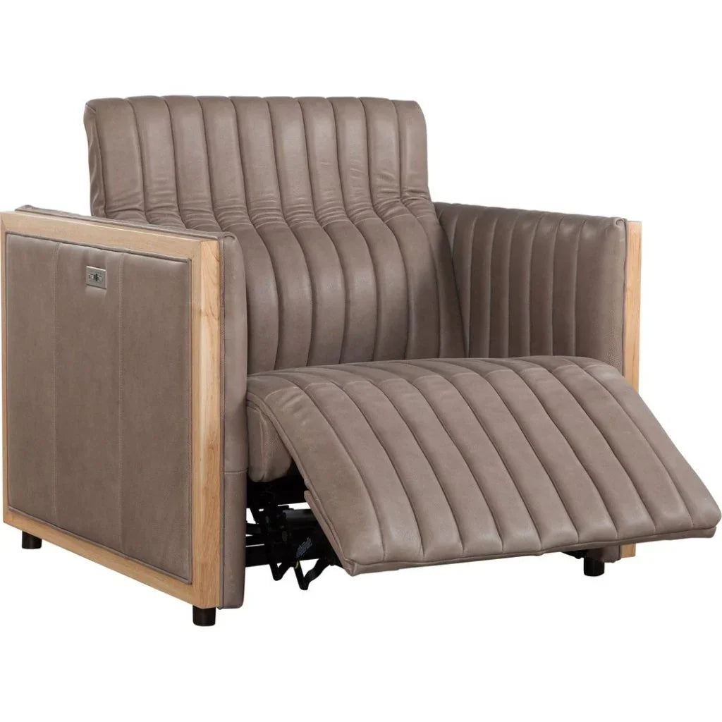 Havana Leather Usb Power Ports Chair - LOOMLAN - Olivia + Quinn - Club Chairs