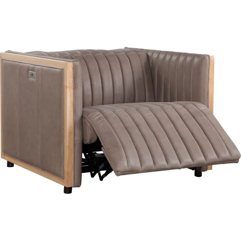 Havana Leather Usb Power Ports Chair - LOOMLAN - Olivia + Quinn - Club Chairs