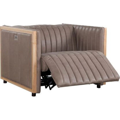 Havana Leather Usb Power Ports Chair - LOOMLAN - Olivia + Quinn - Club Chairs