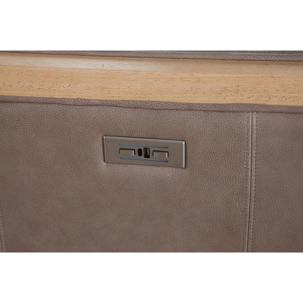 Havana Leather Usb Power Ports Chair - LOOMLAN - Olivia + Quinn - Club Chairs