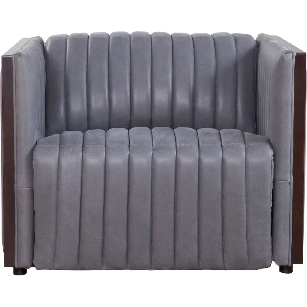 Havana Leather Usb Power Ports Chair - LOOMLAN - Olivia + Quinn - Club Chairs