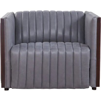 Havana Leather Usb Power Ports Chair - LOOMLAN - Olivia + Quinn - Club Chairs