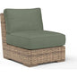 Havana Sunbrella Armless Outdoor Club Chair-Outdoor Accent Chairs-Sunset West-Cast Sage-LOOMLAN
