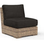 Havana Sunbrella Armless Outdoor Club Chair-Outdoor Accent Chairs-Sunset West-Spectrum Carbon-LOOMLAN