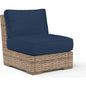 Havana Sunbrella Armless Outdoor Club Chair-Outdoor Accent Chairs-Sunset West-Spectrum Indigo-LOOMLAN