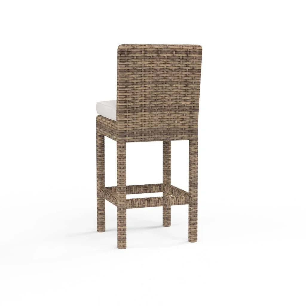 Havana Sunbrella Outdoor Barstool-Outdoor Bar Stools-Sunset West-LOOMLAN