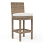 Havana Sunbrella Outdoor Barstool-Outdoor Bar Stools-Sunset West-Canvas Flax-LOOMLAN
