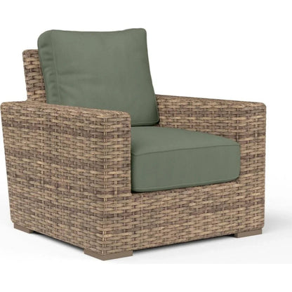 Havana Sunbrella Outdoor Club Chair-Outdoor Accent Chairs-Sunset West-Cast Sage-LOOMLAN