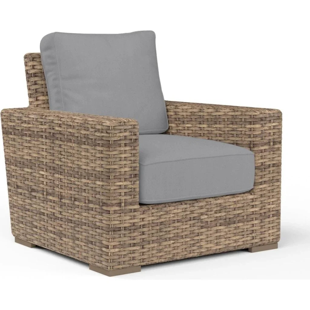 Havana Sunbrella Outdoor Club Chair-Outdoor Accent Chairs-Sunset West-Canvas Granite-LOOMLAN
