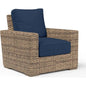 Havana Sunbrella Outdoor Club Chair-Outdoor Accent Chairs-Sunset West-Spectrum Indigo-LOOMLAN