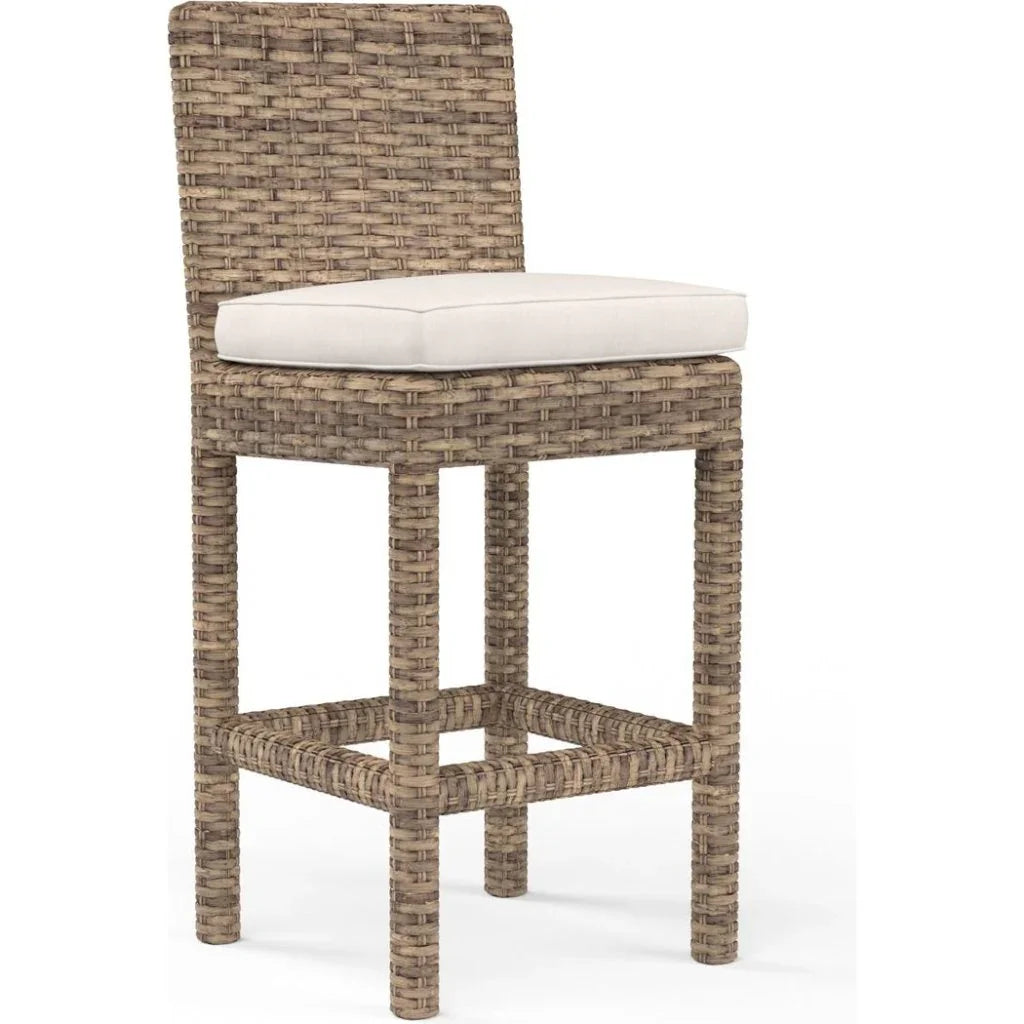 Havana Sunbrella Outdoor Counter Stool-Outdoor Counter Stools-Sunset West-Canvas Natural-LOOMLAN