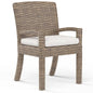 Havana Sunbrella Outdoor Dining Armchair 2PC-Outdoor Dining Chairs-Sunset West-Canvas Flax-LOOMLAN