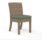 Havana Sunbrella Outdoor Dining Chair 2PC-Outdoor Dining Chairs-Sunset West-Cast Sage-LOOMLAN