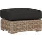 Havana Sunbrella Outdoor Ottoman-Outdoor Ottomans-Sunset West-Spectrum Carbon-LOOMLAN