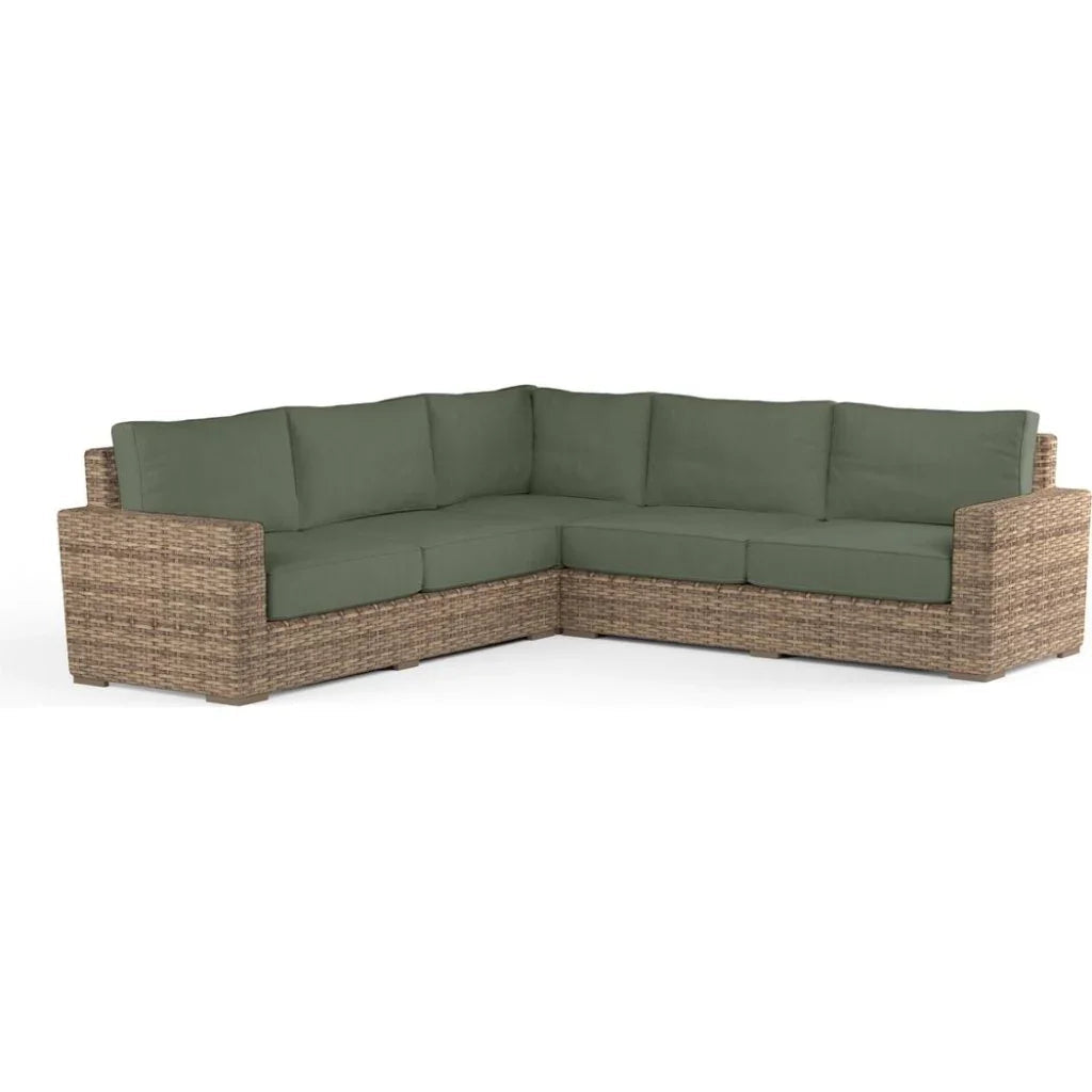 Havana Sunbrella Outdoor Sectional Sofa - LOOMLAN - Sunset West - Outdoor Sofas & Loveseats