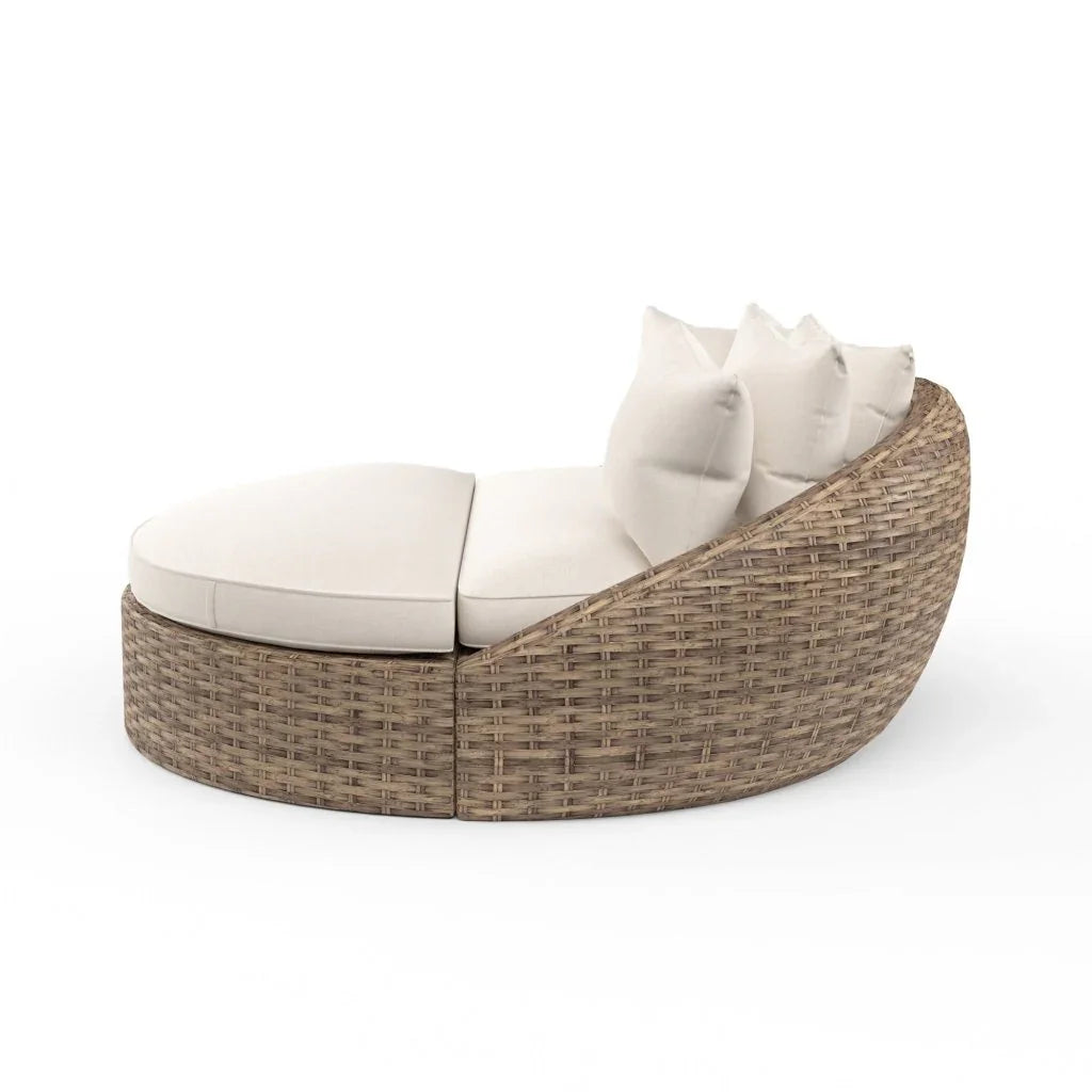 Havana Sunbrella Round Outdoor Daybed-Outdoor Daybeds-Sunset West-LOOMLAN