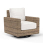 Havana Sunbrella Swivel Outdoor Rocker-Outdoor Accent Chairs-Sunset West-Canvas Flax-LOOMLAN
