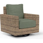 Havana Sunbrella Swivel Outdoor Rocker-Outdoor Accent Chairs-Sunset West-Cast Sage-LOOMLAN