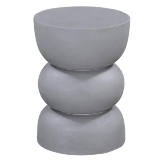 Haven Grey Round Wooden Accent Table - LOOMLAN - Bassett Mirror - Side Tables