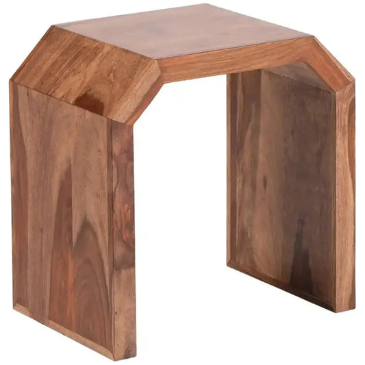 Doxon Natural Wooden Square Accent Table - LOOMLAN - LOOMLAN - Side Tables