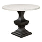 Haviland Marble Round Dining Table White-Dining Tables-Sarreid-LOOMLAN