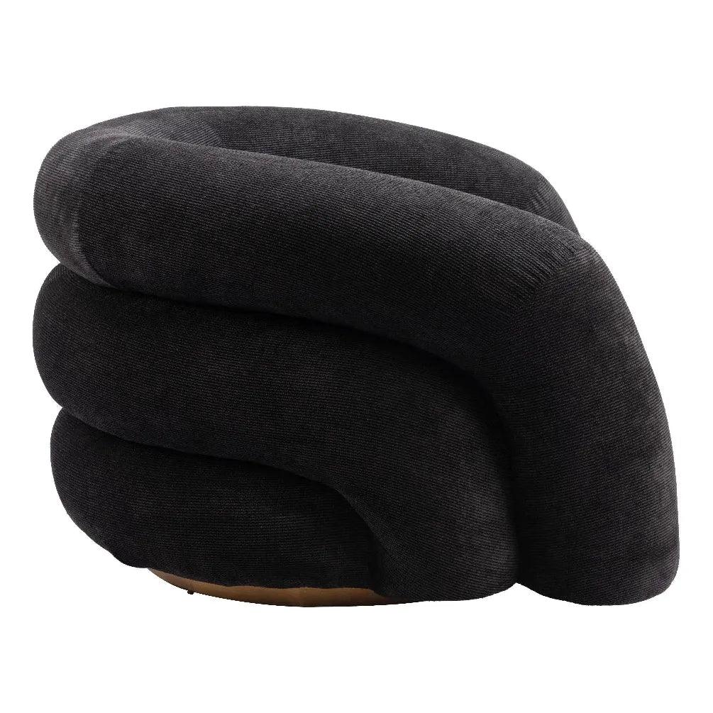 Havn Black Accent Arm Chair - LOOMLAN - Zuo Modern - Club Chairs