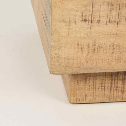 Hayden Wooden Square Side Table