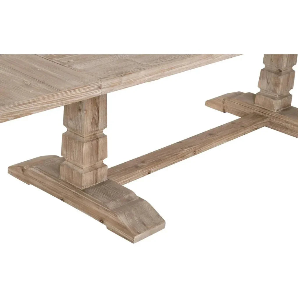 Hayes Reclaimed Wood Extendable Dining Table-Dining Tables-Essentials For Living-LOOMLAN