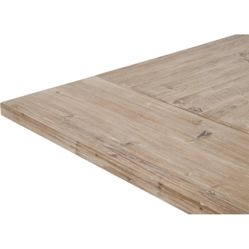 Hayes Reclaimed Wood Extendable Dining Table-Dining Tables-Essentials For Living-LOOMLAN