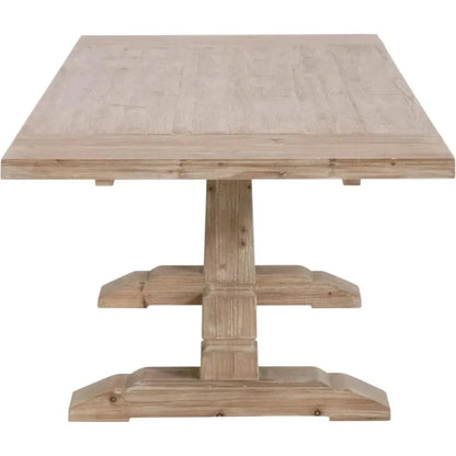 Hayes Reclaimed Wood Extendable Dining Table-Dining Tables-Essentials For Living-LOOMLAN
