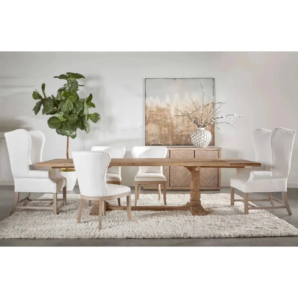 Hayes Reclaimed Wood Extendable Dining Table-Dining Tables-Essentials For Living-LOOMLAN