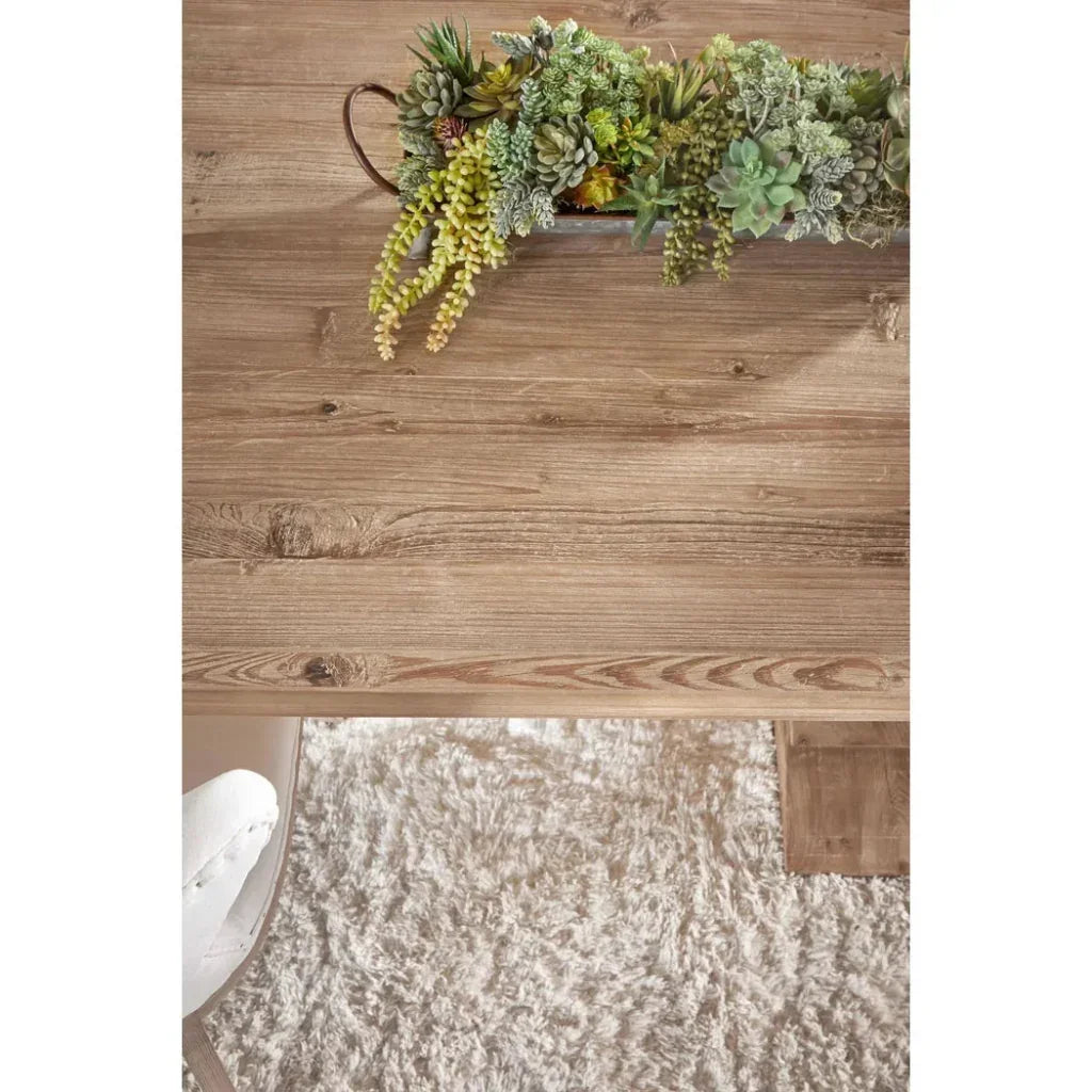 Hayes Reclaimed Wood Extendable Dining Table-Dining Tables-Essentials For Living-LOOMLAN