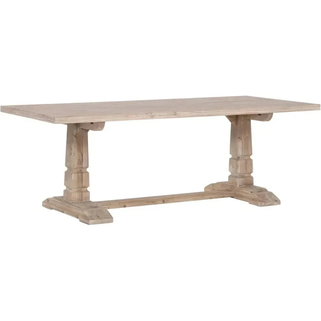 Hayes Reclaimed Wood Extendable Dining Table-Dining Tables-Essentials For Living-LOOMLAN