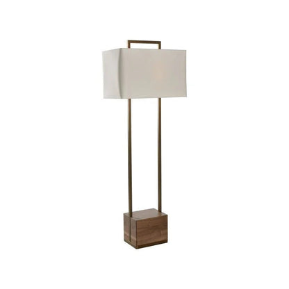 Hayes Wood Base Floor Lamp-Floor Lamps-Wildwood-LOOMLAN