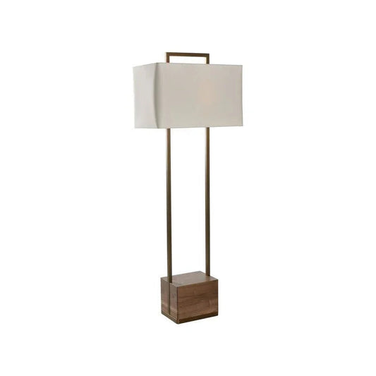 Hayes Wood Base Floor Lamp-Floor Lamps-Wildwood-LOOMLAN