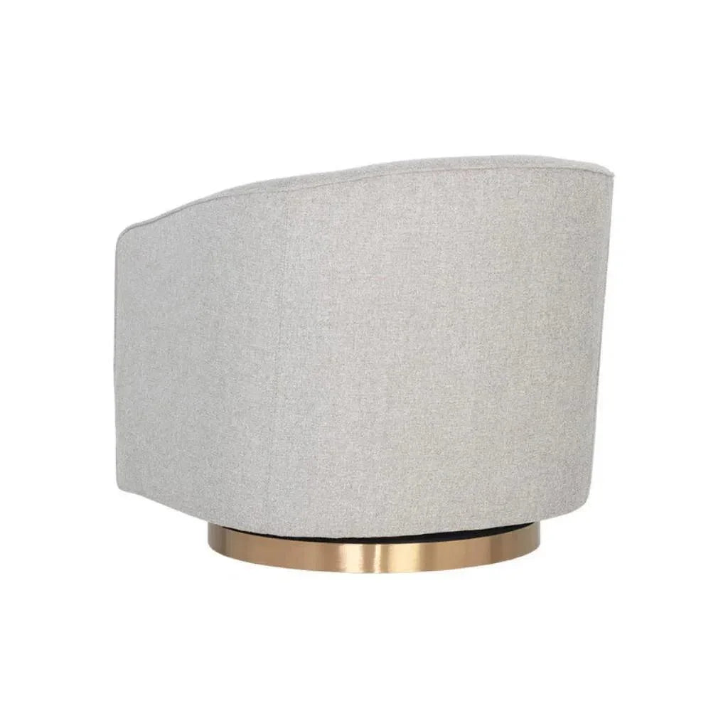 Hazel Fabric Swivel Lounge Chair - LOOMLAN - SUNPAN - Club Chairs