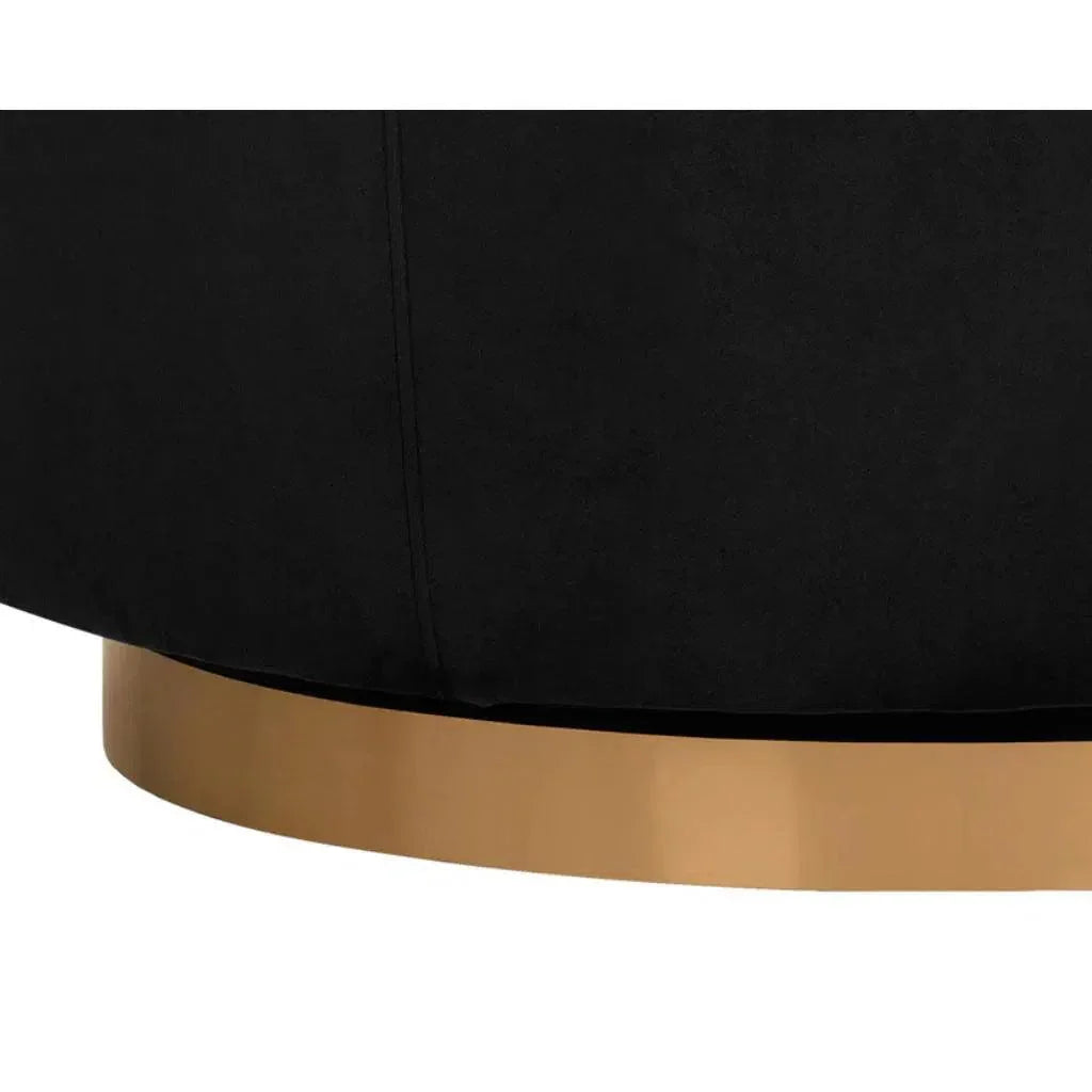 Hazel Fabric Swivel Lounge Chair - LOOMLAN - SUNPAN - Club Chairs