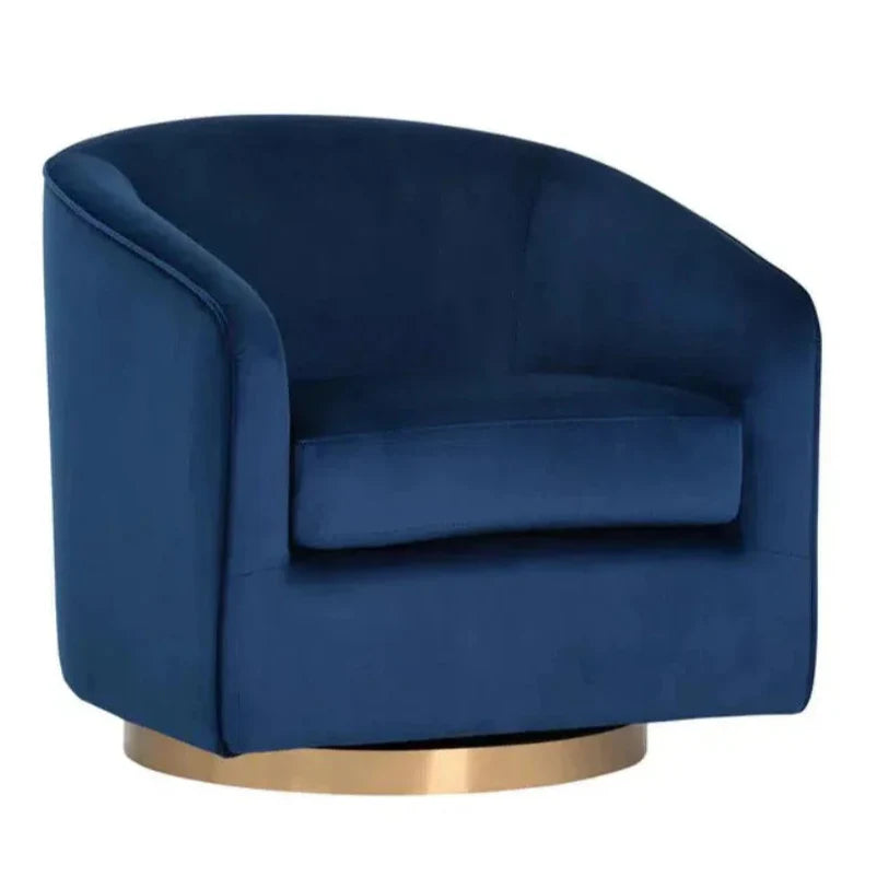 Hazel Fabric Swivel Lounge Chair - LOOMLAN - SUNPAN - Club Chairs