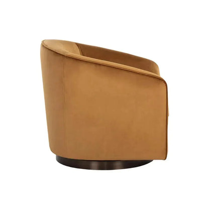 Hazel Fabric Swivel Lounge Chair - LOOMLAN - SUNPAN - Club Chairs