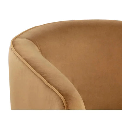 Hazel Fabric Swivel Lounge Chair - LOOMLAN - SUNPAN - Club Chairs