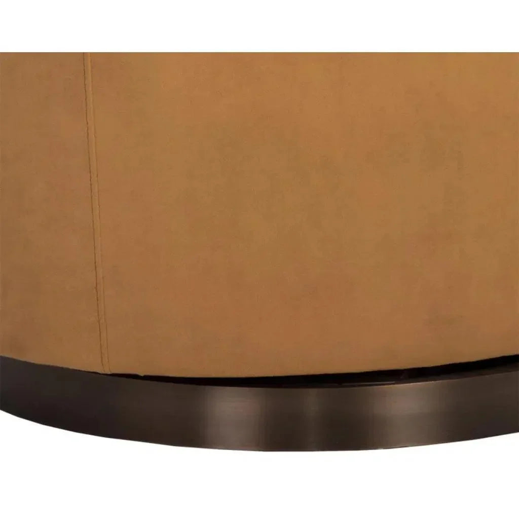 Hazel Fabric Swivel Lounge Chair - LOOMLAN - SUNPAN - Club Chairs