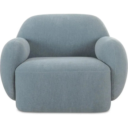 Hazel Modern Boucle Lounge Armchair-Lounge Chairs-Moe's Home-Light Blue-LOOMLAN