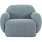 Hazel Modern Boucle Lounge Armchair-Lounge Chairs-Moe's Home-Light Blue-LOOMLAN
