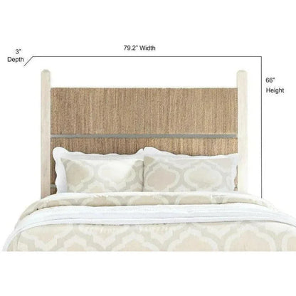 Headboard Graphite Natural Wooden Panel Bed - LOOMLAN - Panama Jack - Beds