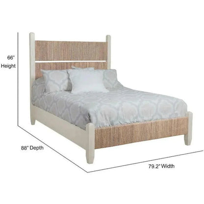 Headboard Graphite Natural Wooden Panel Bed - LOOMLAN - Panama Jack - Beds