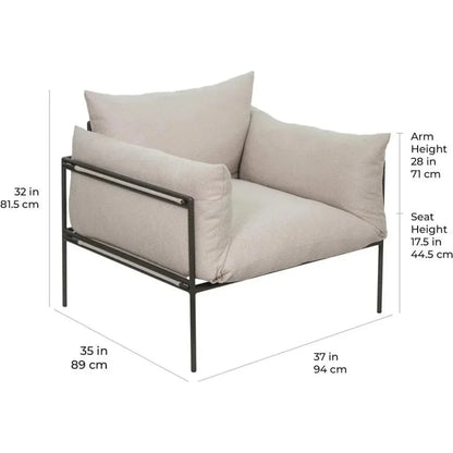 Hebrides Lounge Chair - Carrion Wheat Outdoor-Outdoor Lounge Chairs-Seasonal Living-LOOMLAN