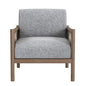 Hedges Wood Brown Accent Arm Chair - LOOMLAN - Bassett Mirror - Accent Chairs