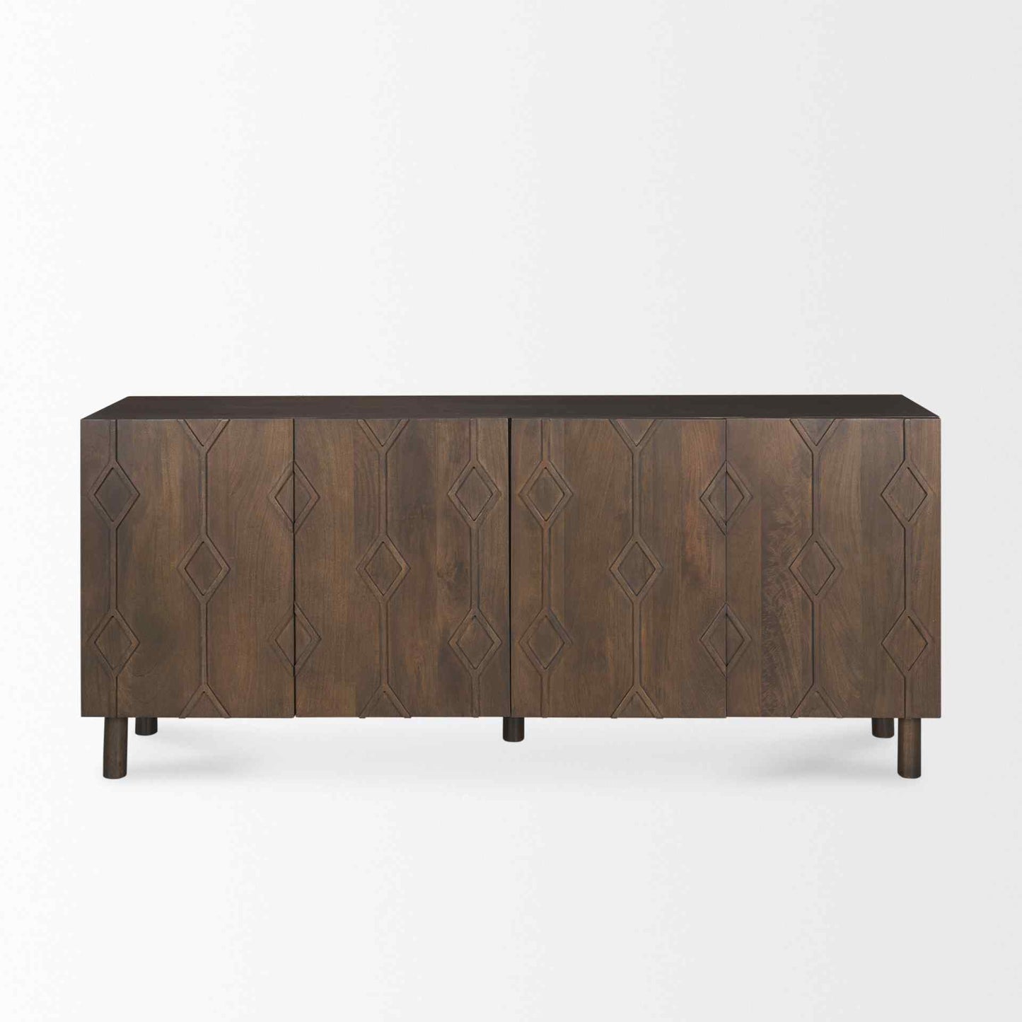 Heera Four Doors Wood Sideboard