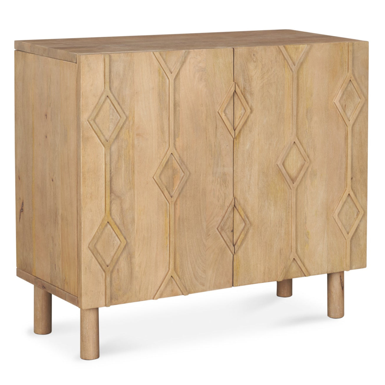 Heera Two Doors Wooden Accent Cabinet