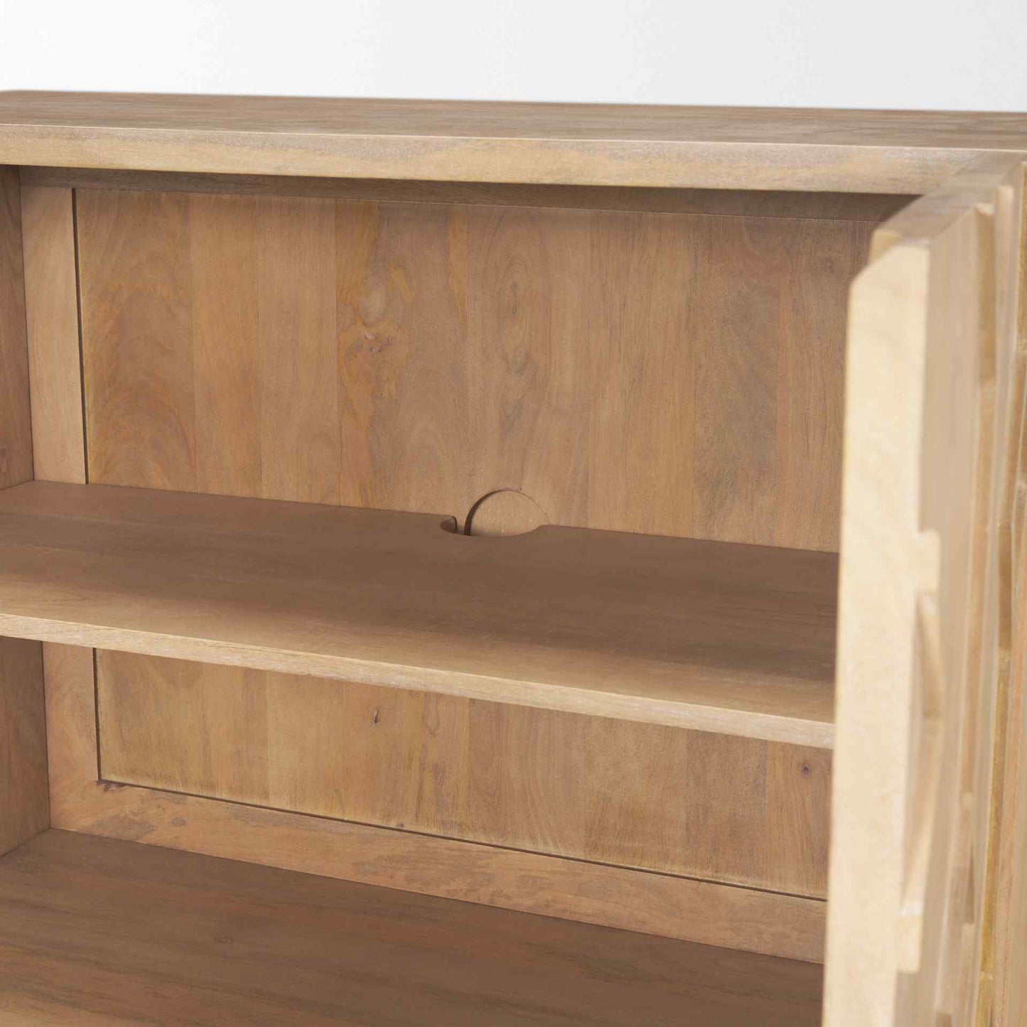 Heera Two Doors Wooden Accent Cabinet